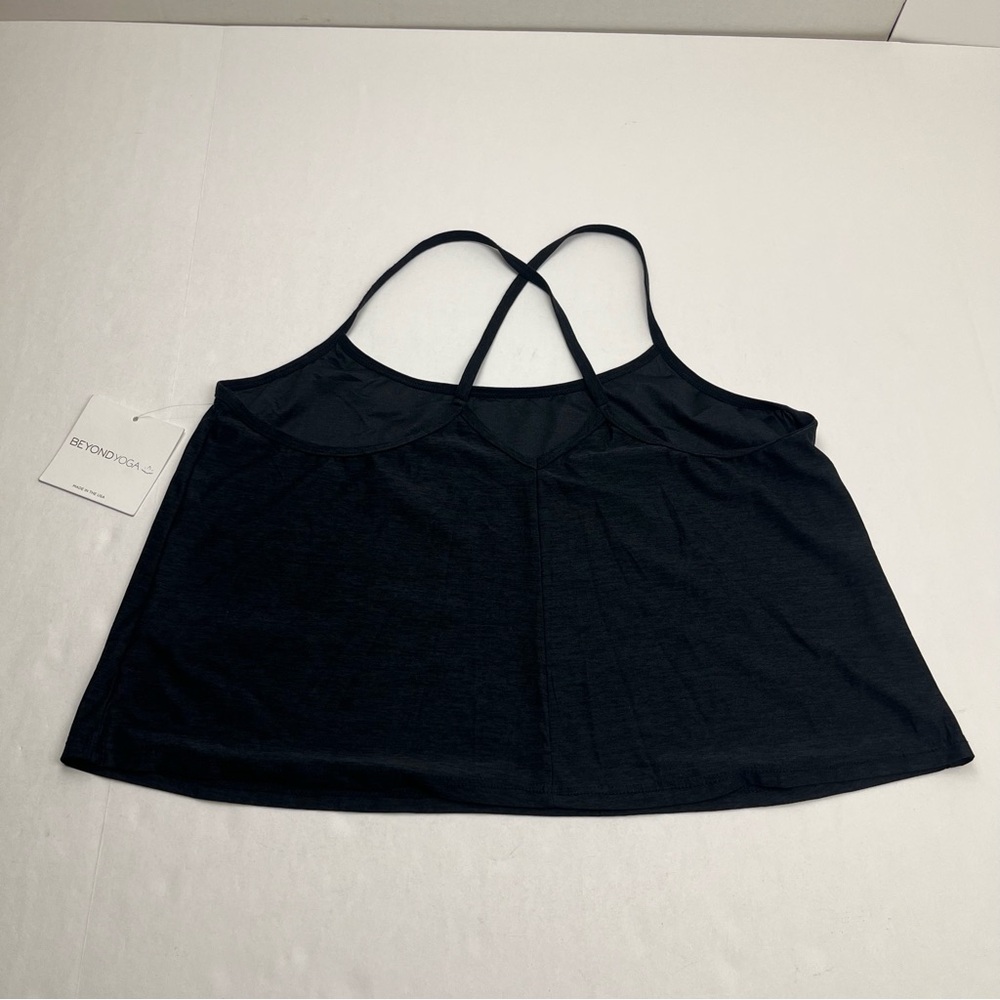 Beyond Yoga Featherweight Drift Away Sleep Tank Spacedye Black Grey‎ Large NEW - Picture 10 of 10